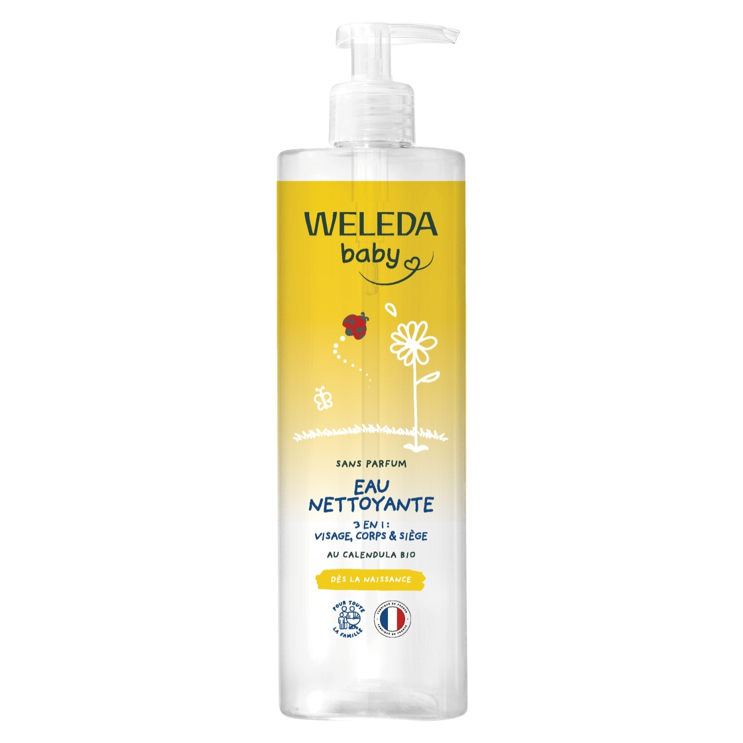 WELEDA - Eau nettoyante Calendula sans parfum - 400 ml
