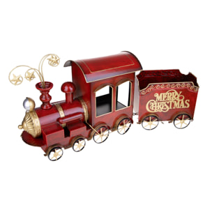 Treno nat. 86xh39 cm con vagone - Pezzi 1 - ROSSO - Bianchi Dino SpA