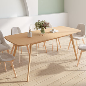 Table à manger extensible Venezia bois 160-200cm