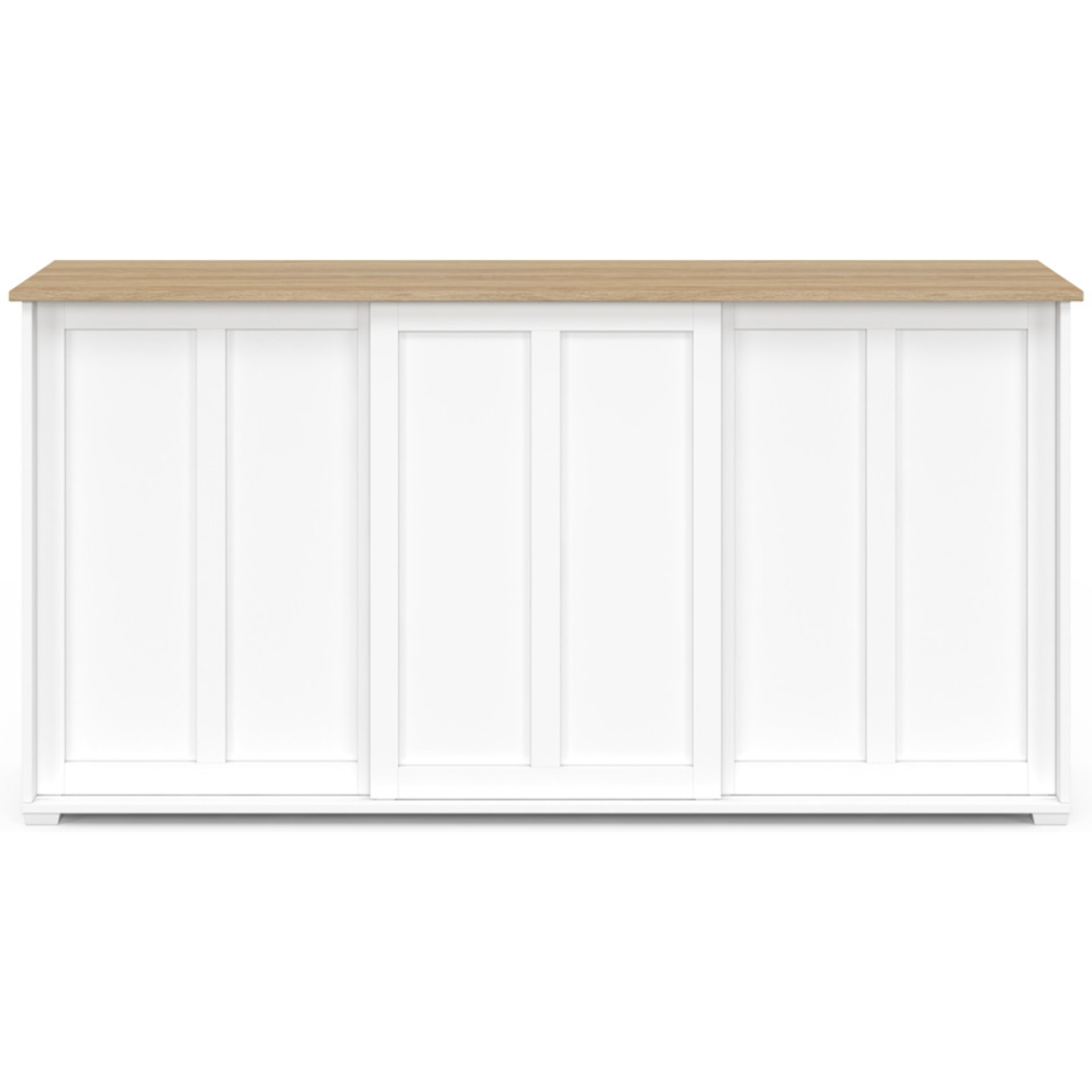 Buffet Jamy 3 portes blanc 160cm