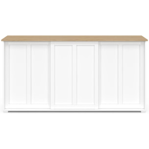 Buffet Jamy 3 portes blanc 160cm