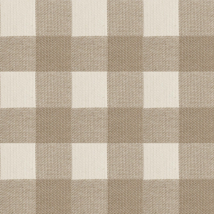 Housse de coussin jacquard 45x45 cm Vichy Tabaco