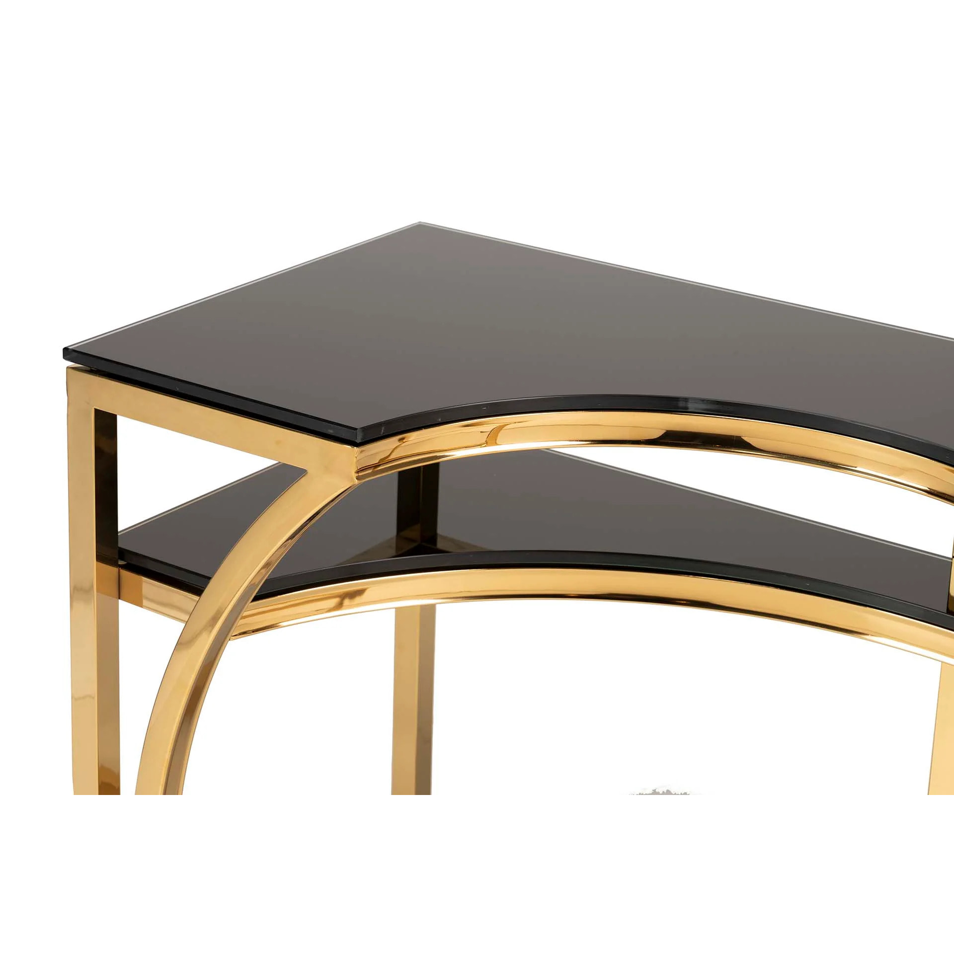 Consola Acero Inoxidable Cristal Sharjah 120x50x75 Cm