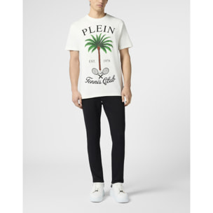 PHILIPP PLEIN Round Neck T-Shirt Tennis Club Stones