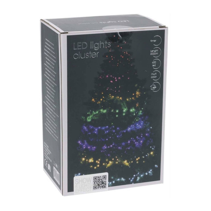 Clúster de 400 Luces LED Multicolor - 11 metros