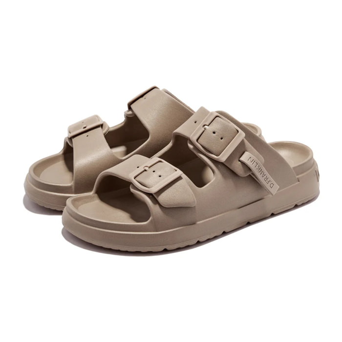 Sandalias Abiertas Unisex Hebilla Ajustable Vibe Taupe