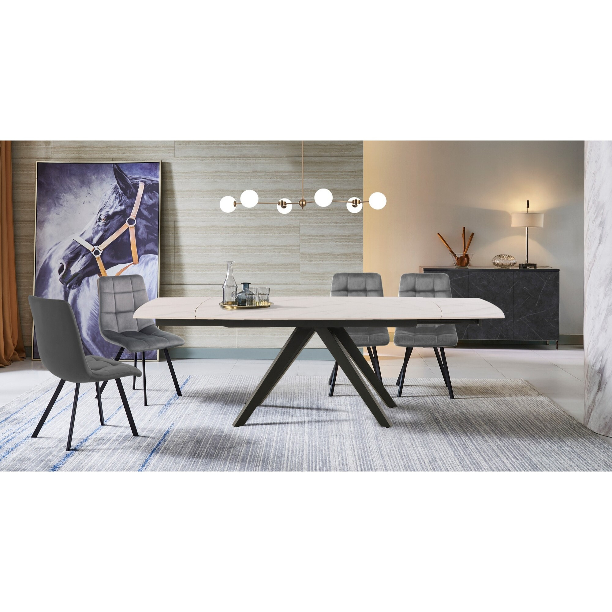 Tomasucci Table extensible SHIN WHITE MARBLE