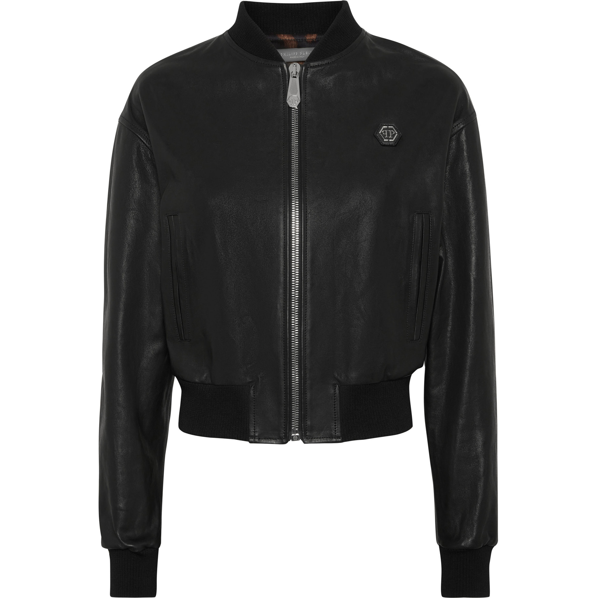 PHILIPP PLEIN Leather Bomber