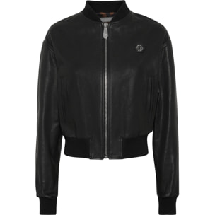 PHILIPP PLEIN Leather Bomber