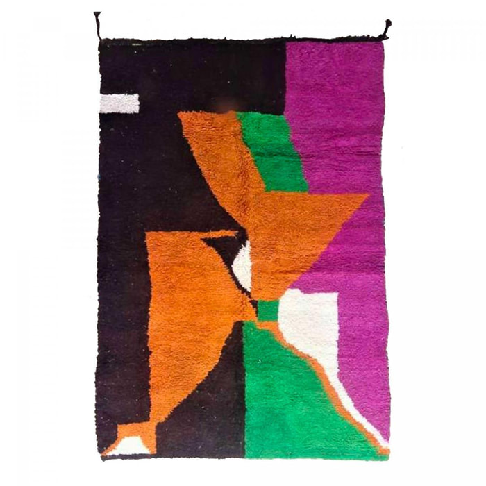 Authentique tapis berbère fait main en laine VISI