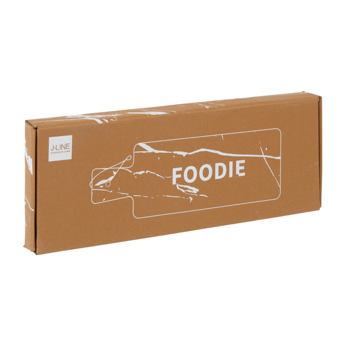 J-Line planche à fromage - noir/or - large