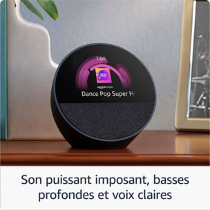 Assistant vocal AMAZON Echo Spot 2024 Noir