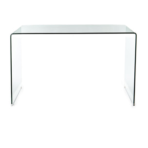 Bureau Tomasucci BEND, en verre, 126 × 70 × 74 cm