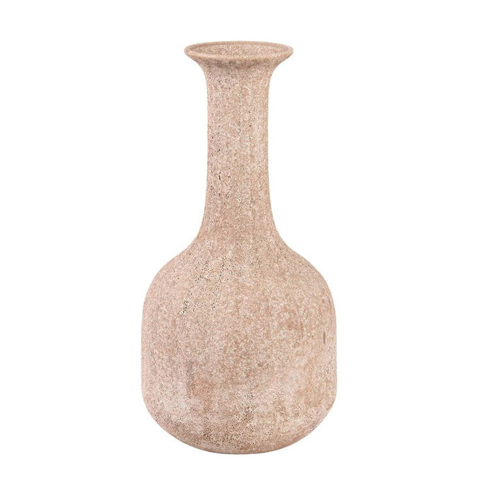 Florero Ceramica Marron 19x19x38 Cm