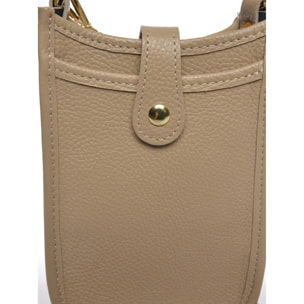 Borsa a spalla Anna Luchini Beige