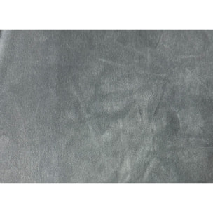 Copridivano 3 Posti Elasticizzato In Tinta Unita Effetto Velluto Modello Morbidissimo Colore Grigio