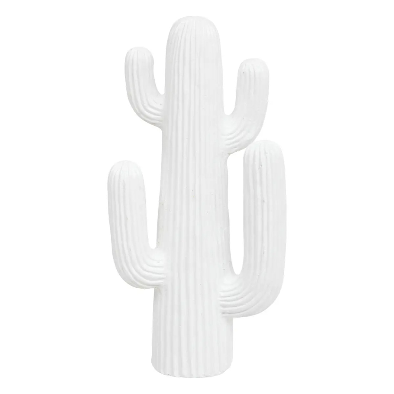Cactus déco extérieur Rodrigo H.38cm magnésie blanc