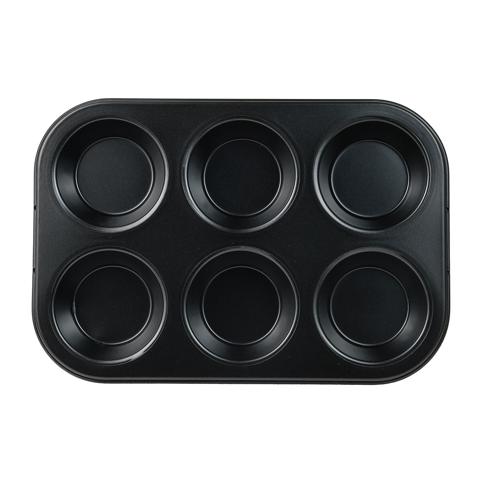 Molde para 6 magdalenas 26,5x18,5x3 cm acero carbono, antiadherente para muffins y repostería expert san ignacio