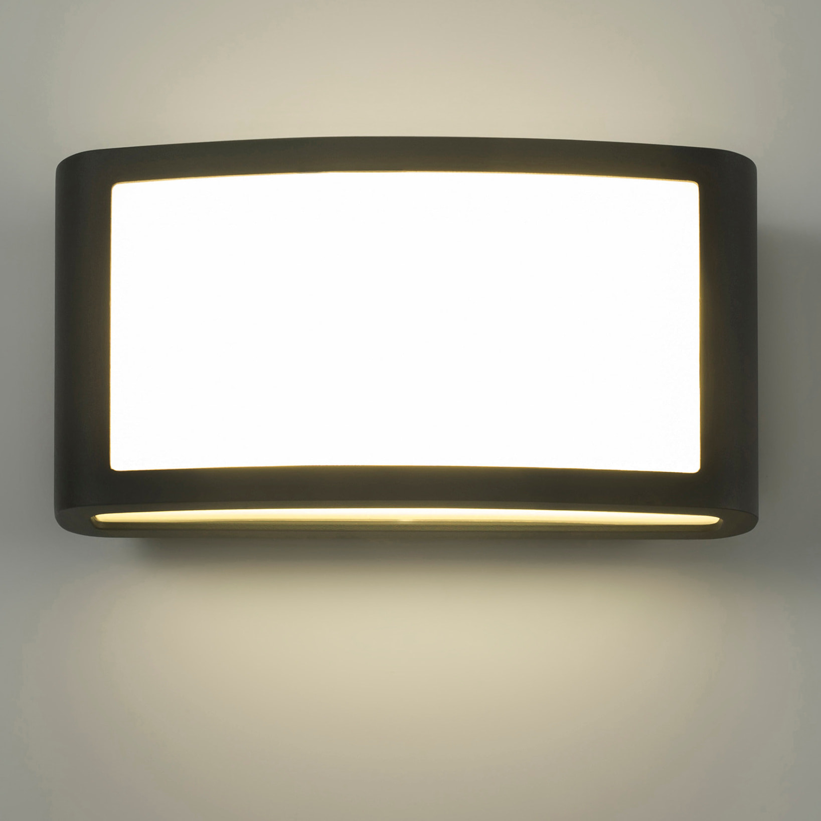 Zenitha aplique exterior negro con led blanco cálido 3000K