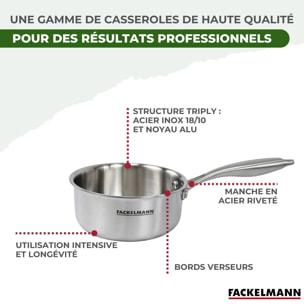 Casserole en inox Triply Fackelmann Vita3