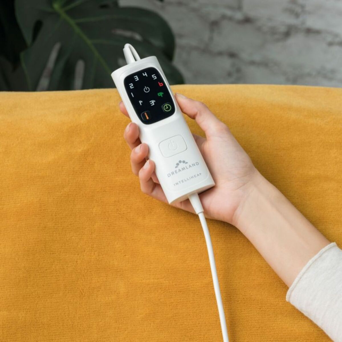 Couverture chauffante DREAMLAND SNUGGLE UP MOUTARDE 6T 160X120