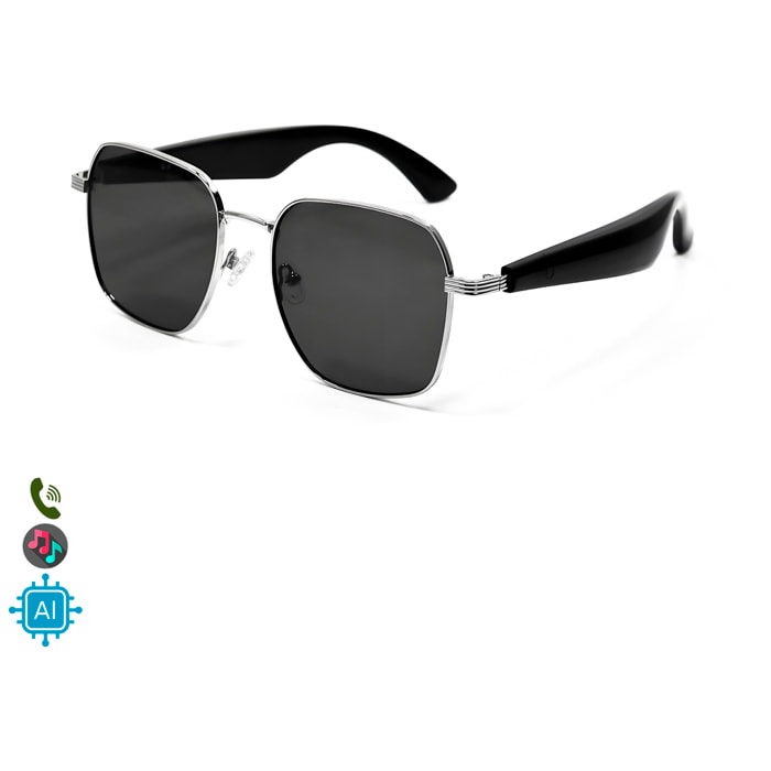 Gafas AI GY-200, traducción automática de +100 idiomas, agente AI, reproducción músical.