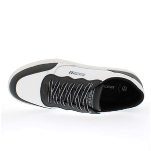 Armata di Mare Scarpe Uomo Court Sneakers Casual con Soletta Rimovibile in Memory Foam AMU W24M606 Black Off White
