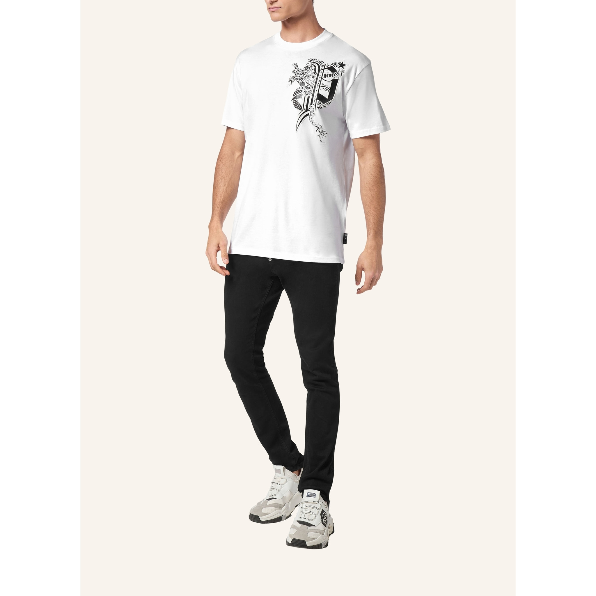 PHILIPP PLEIN Camiseta Cuello Redondo DRAGON