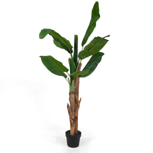Pianta artificiale Vacchetti in plastica banano cm h145