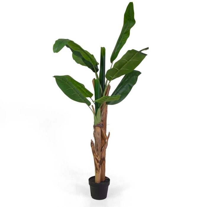Pianta artificiale Vacchetti in plastica banano cm h145
