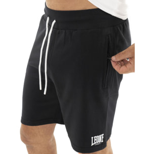 Bermuda uomo con zip e logo piccolo