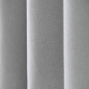 Rideau 100% occultant thermique phonique chiné - Gris clair