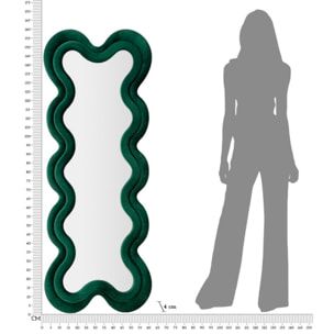 SPECCHIO DA MURO MONICA VERDE CM 58X4X160