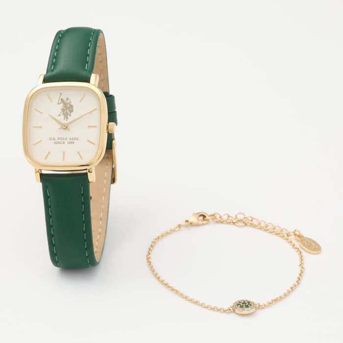 Cofanetto orologio e bracciale U.S. Polo Assn.