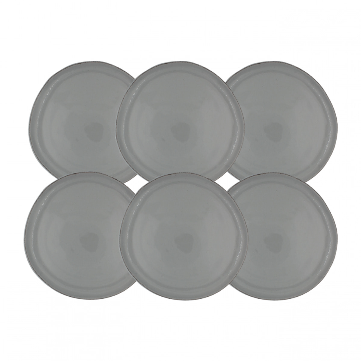 Lot de 6 petites assiette, GALET