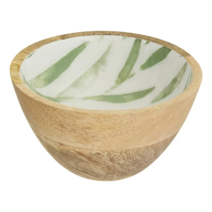 Coupelle Inaya D13cm vert olive et manguier