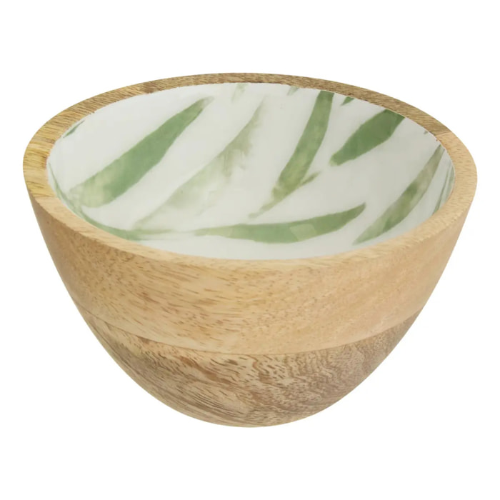 Coupelle Inaya D13cm vert olive et manguier