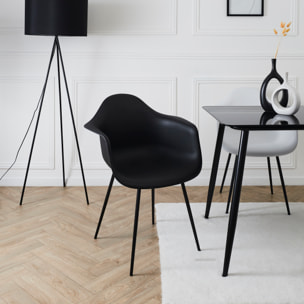 Fauteuil Gustav Noir - Lot De 4