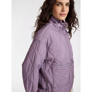 Elena Mirò - Plumífero ligero de nylon acolchado - Violeta