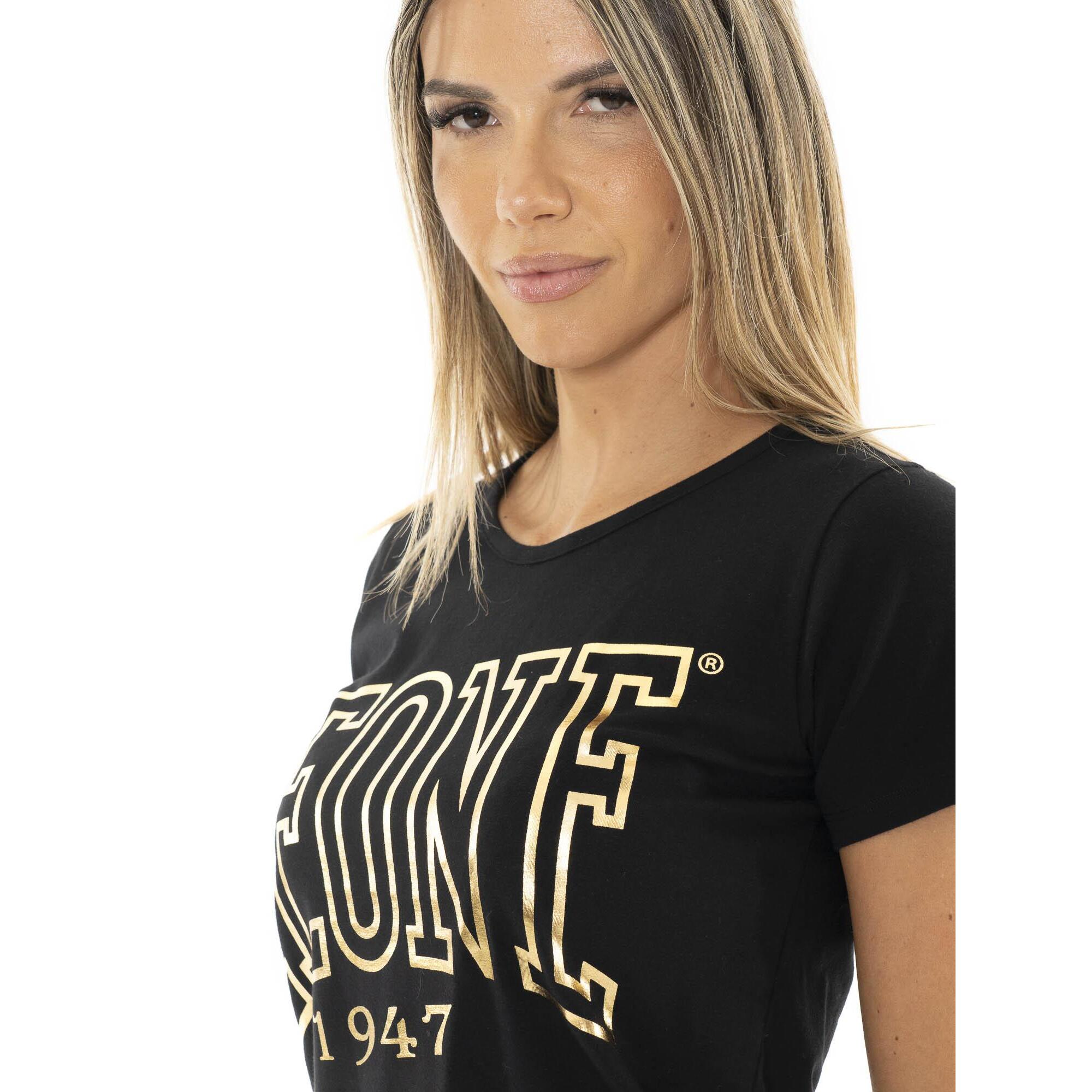Camiseta manga corta mujer "Authentic Gold"