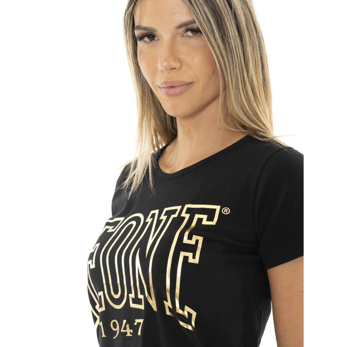 Camiseta manga corta mujer "Authentic Gold"