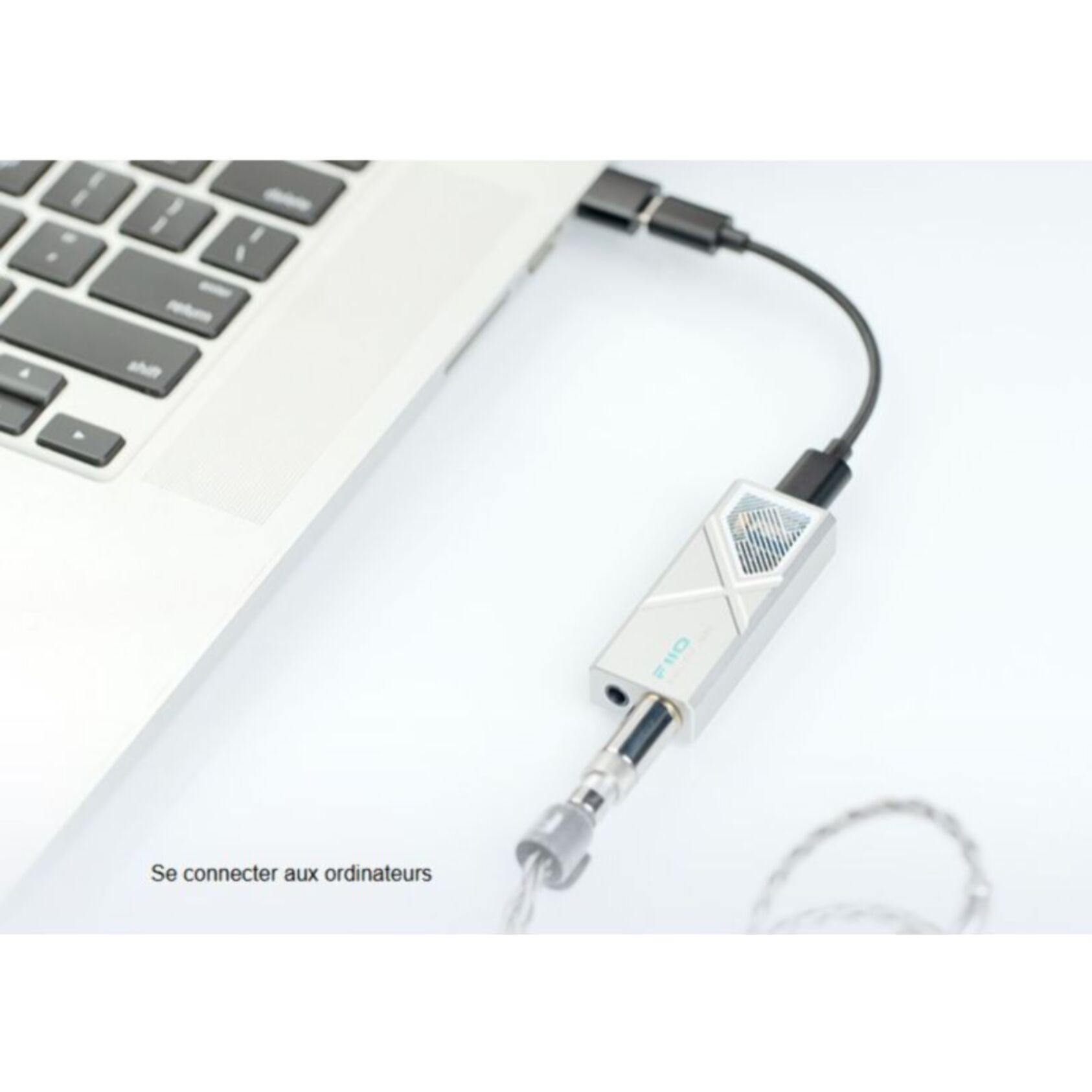 DAC audio FIIO Ampli portable KA13 USB-C Silver