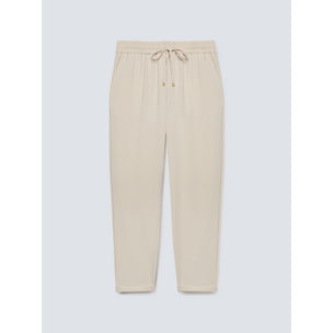 Fiorella Rubino - Pantaloni joggers fluidi - Beige