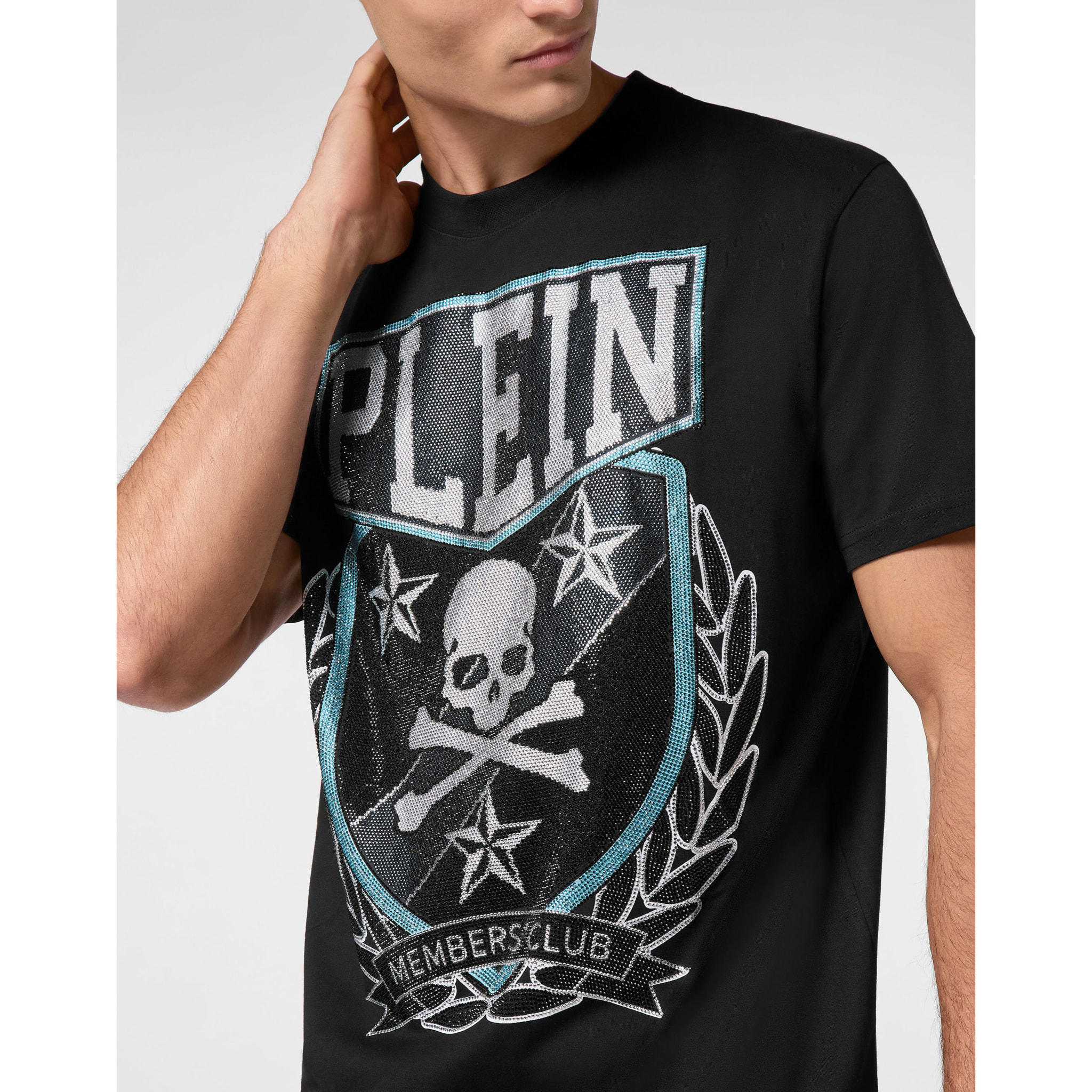 PHILIPP PLEIN Camiseta de cuello redondo SKULL&BONES