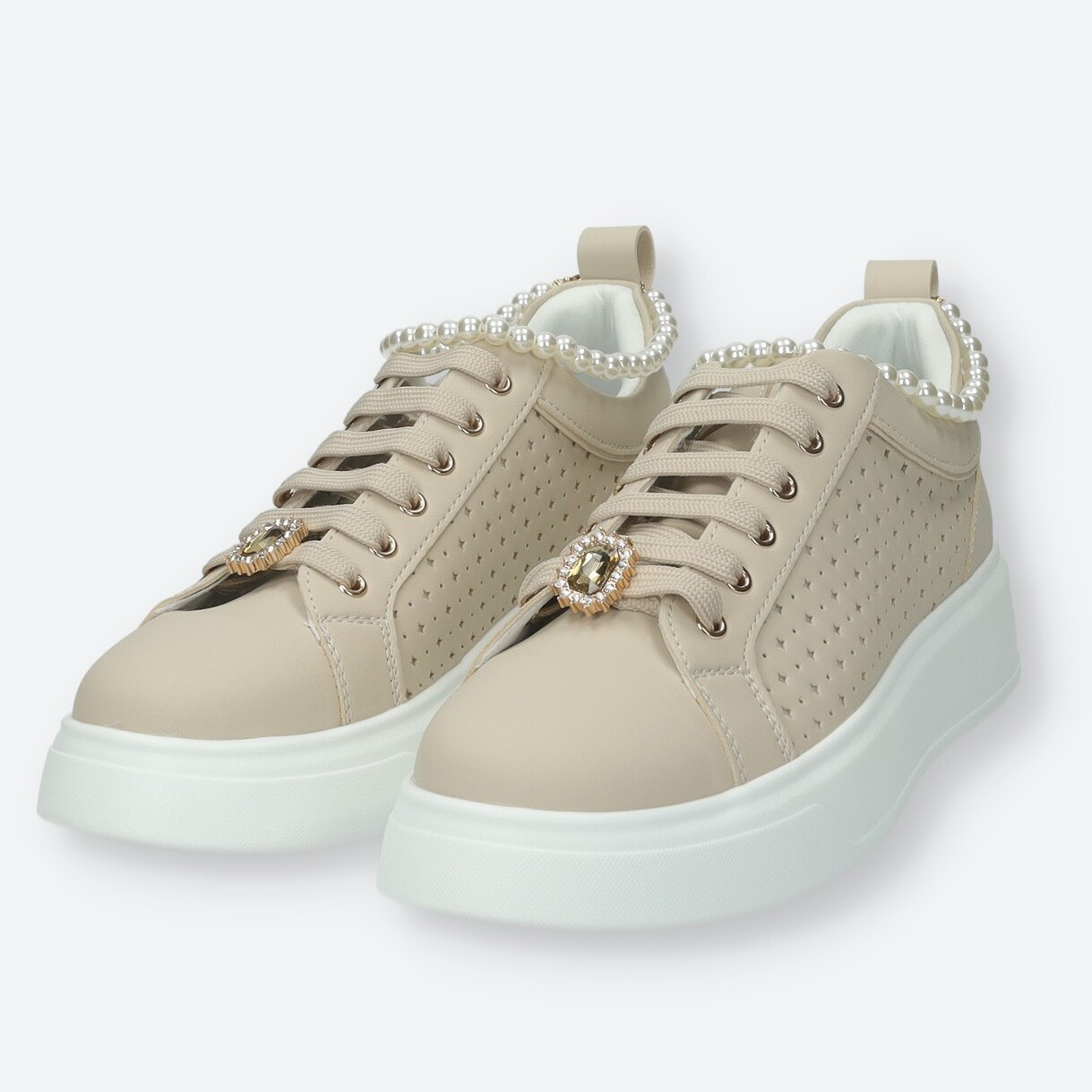 Sneakers Donna Tata Italia Beige