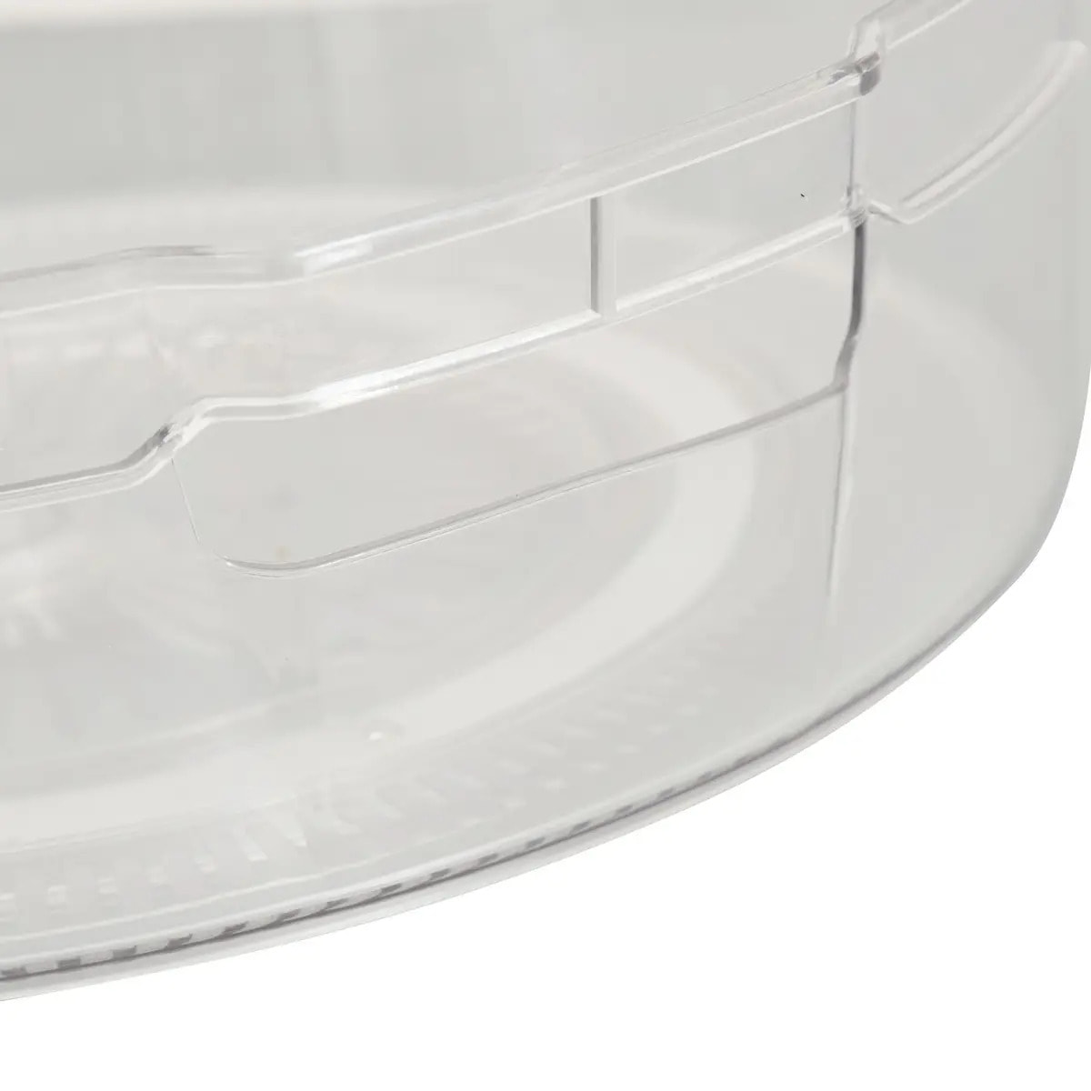 Organiseur rotatif Smart fridge D29cm transparent avec anses