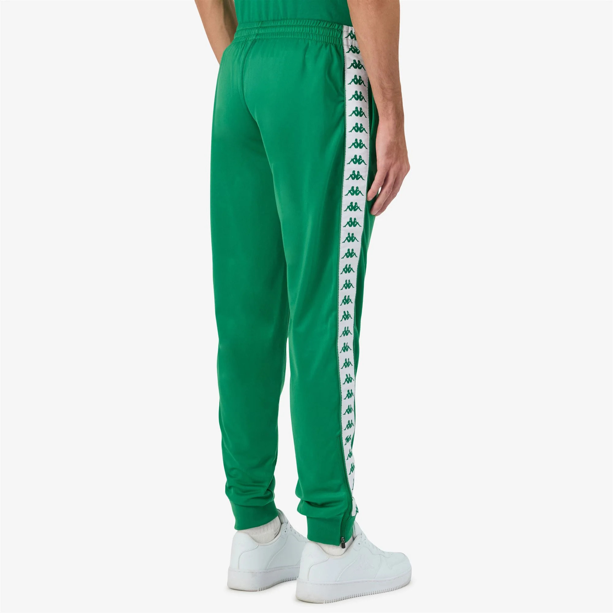 Kappa - Pantaloni Uomo Verde - 222 Banda Rastoria Slim