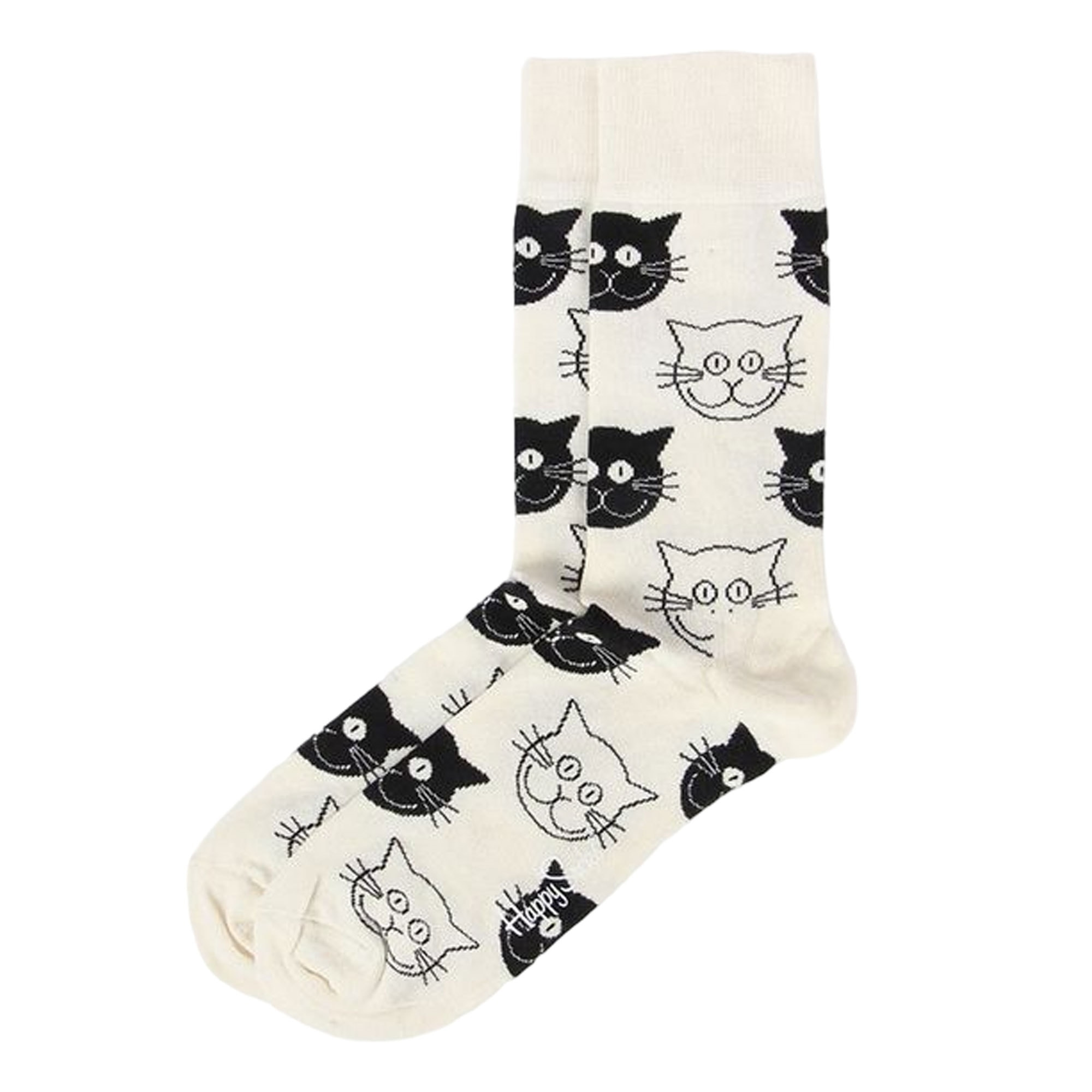 Calcetines cat white