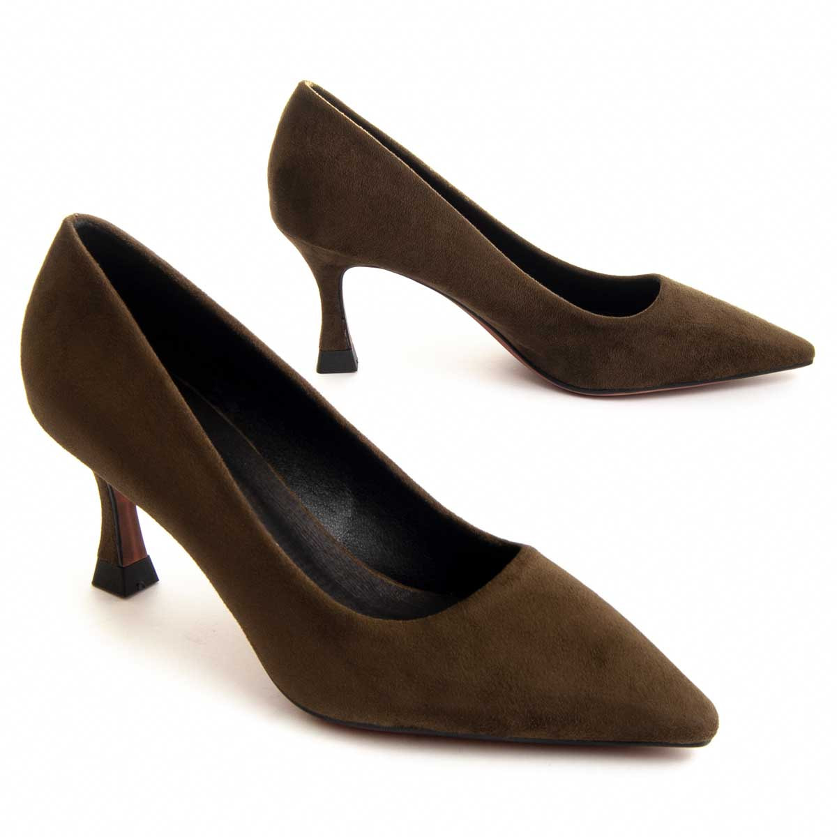 Zapato De Tacón - Verde - Altura: 6 Cm