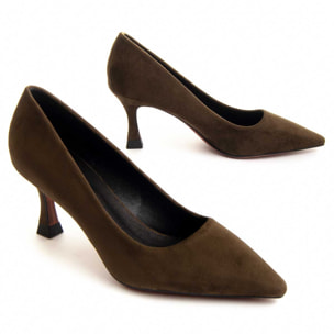 Zapato De Tacón - Verde - Altura: 6 Cm